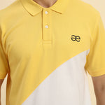 Premium Classic Fit Cotton Polo | Yellow & White