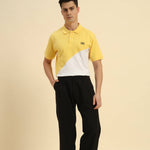 Premium Classic Fit Cotton Polo | Yellow & White