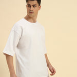 AE Oversized French Terry Crew Neck T-Shirt | White | | Men