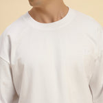 AE Oversized French Terry Crew Neck T-Shirt | White | | Men