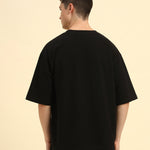 AE Oversized French Terry Crew Neck T-Shirt | Black | Men