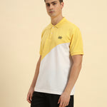 Premium Classic Fit Cotton Polo | Yellow & White
