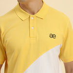 Premium Classic Fit Cotton Polo | Yellow & White