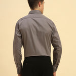 Classic Fit Belgium Giza Cotton Shirt | Dark Grey