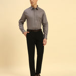 Classic Fit Belgium Giza Cotton Shirt | Dark Grey