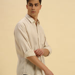 Relaxed Fit Salerno Cotton-Linen Shirt | Beige