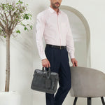 Classic Fit Check 100% Cotton Shirt | White & Pink