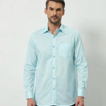 Classic Fit 100% Cotton Shirt | Sky Blue