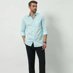 Classic Fit 100% Cotton Shirt | Sky Blue