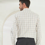 Classic Fit Check 100% Cotton Shirt | Yellow & Grey