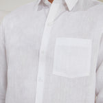 Relaxed Fit 100% Linen Shirt | White