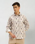 Classic Fit Printed French Cotton-Viscose Shirt