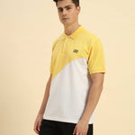 Premium Classic Fit Cotton Polo | Yellow & White