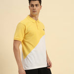 Premium Classic Fit Cotton Polo | Yellow & White