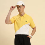 Premium Classic Fit Cotton Polo | Yellow & White