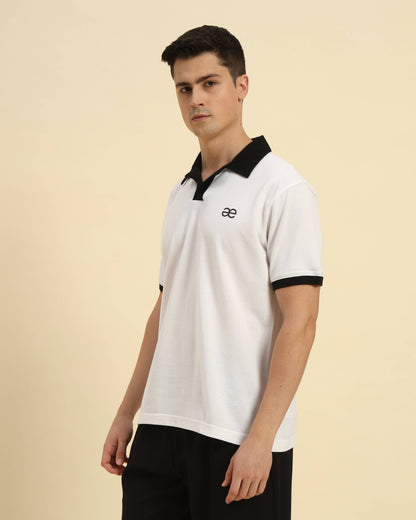 Premium Classic Fit Cotton Polo | White