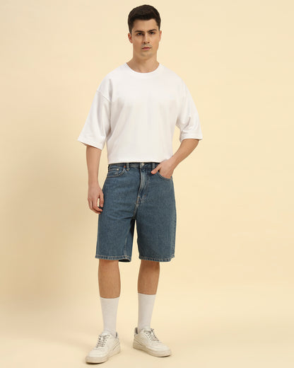 AE Oversized French Terry Crew Neck T-Shirt | White | | Men