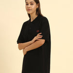 Premium Classic Fit Women’s Cotton Polo | Black