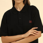 Premium Classic Fit Women’s Cotton Polo | Black