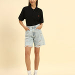 Premium Classic Fit Women’s Cotton Polo | Black