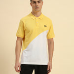 Premium Classic Fit Cotton Polo | Yellow & White