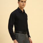 Slim Fit Stretch Blend Shirt | Navy Blue