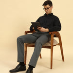 Slim Fit Stretch Blend Shirt | Navy Blue