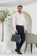Classic Fit Check 100% Cotton Shirt | White & Pink