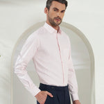 Classic Fit Check 100% Cotton Shirt | White & Pink