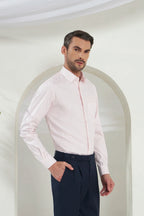 Classic Fit Check 100% Cotton Shirt | White & Pink