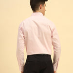 Classic Fit Textured Cotton Shirt | Light Pink