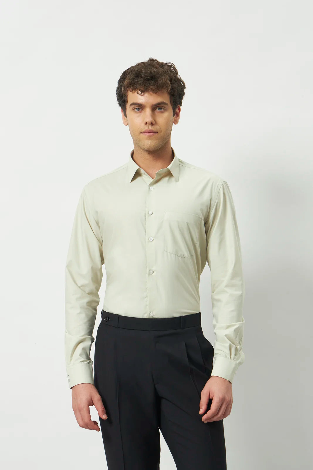 Classic Fit Cotton Blend Shirt | Pistachio
