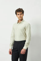 Classic Fit Cotton Blend Shirt | Pistachio
