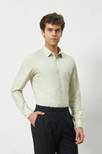 Classic Fit Cotton Blend Shirt | Pistachio