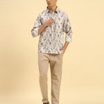 Classic Fit Printed French Cotton-Viscose Shirt