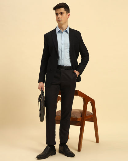 Classic Fit Corded Cotton-Blend Shirt | Sky Blue