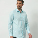 Classic Fit 100% Cotton Shirt | Sky Blue