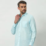 Classic Fit 100% Cotton Shirt | Sky Blue