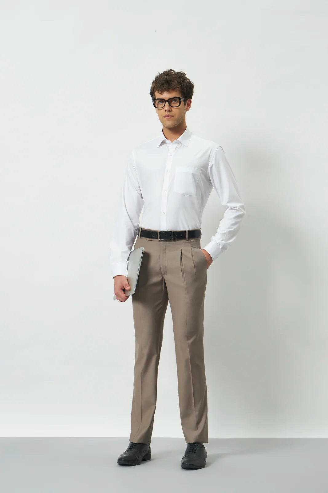 Classic Fit Bamboo Blend Shirt | White
