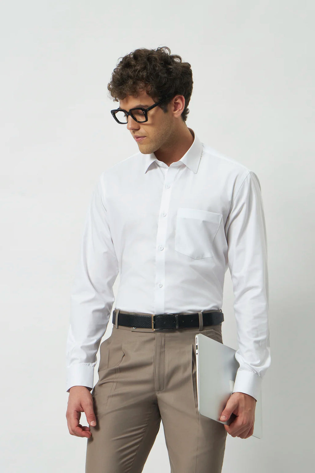 Classic Fit Bamboo Blend Shirt | White