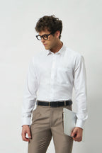 Classic Fit Bamboo Blend Shirt | White