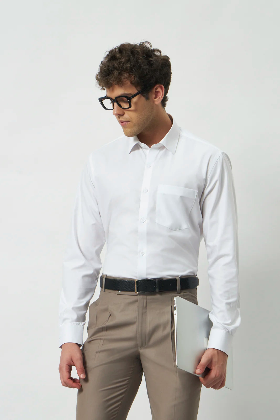 Classic Fit Bamboo Blend Shirt | White