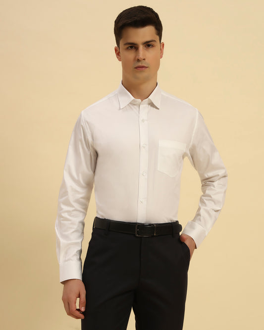 Classic Fit Oxford Cotton Shirt | White