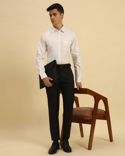 Classic Fit Oxford Cotton Shirt | White