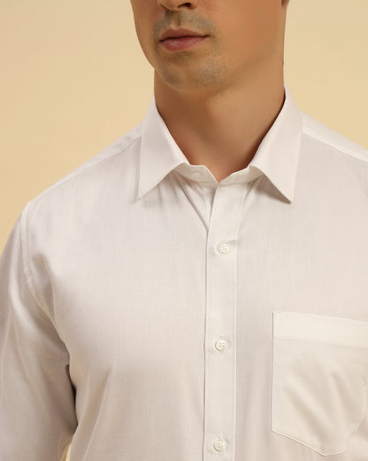 Classic Fit Supima Cotton Shirt | White